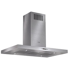 Bosch 800 Series HIB82651UC Range Hood, 42 inch Exterior Width, Island, 600 CFM, Halogen , Aluminum Mesh Filter, Stainless Steel colour