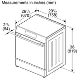Bosch 500 Series HIF5050MC Induction Range, 5.8 cu. ft. Capacity, 30 inch Exterior Width, True Convection, 4 Burners, Storage Drawer, Air Fry, Steam & Self Clean, Double Oven, 3,500 W Highest Element, Stainless Steel colour