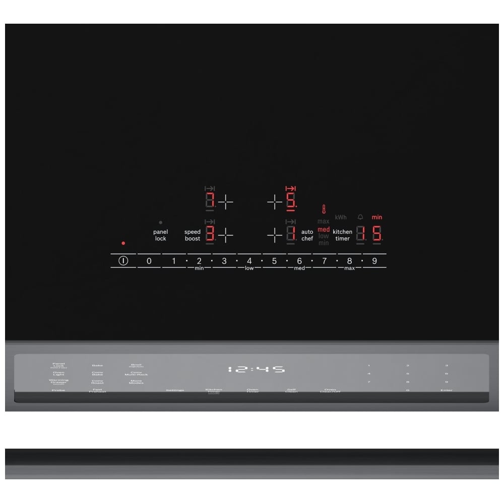 800 Series Induction Slide-in Range, Black Stainless Steel HII8047C