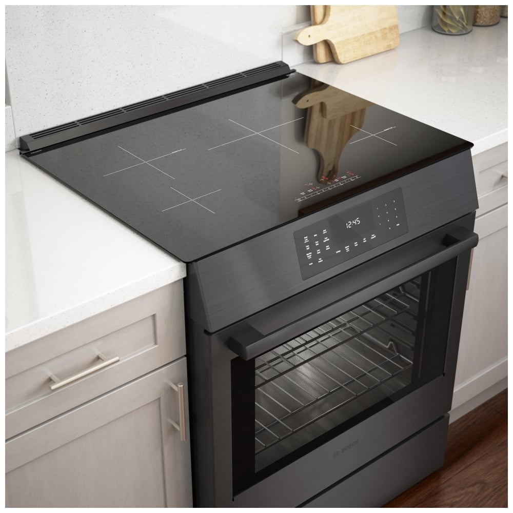 800 Series Induction Slide-in Range, Black Stainless Steel HII8047C