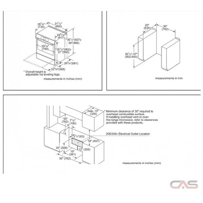800 Series Induction Slide-in Range, Black Stainless Steel HII8047C