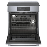 Bosch 800 Series HII8057C Induction Range, 4.6 cu. ft. Capacity, 30 inch Exterior Width, True Convection, 4 Burners, Warming Drawer, Self Clean, 3,700 W Highest Element, Stainless Steel colour