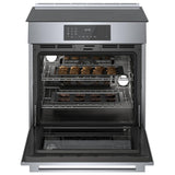Bosch 800 Series HII8057C Induction Range, 4.6 cu. ft. Capacity, 30 inch Exterior Width, True Convection, 4 Burners, Warming Drawer, Self Clean, 3,700 W Highest Element, Stainless Steel colour