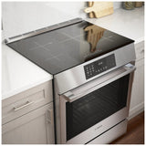Bosch 800 Series HII8057C Induction Range, 4.6 cu. ft. Capacity, 30 inch Exterior Width, True Convection, 4 Burners, Warming Drawer, Self Clean, 3,700 W Highest Element, Stainless Steel colour