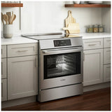 Bosch 800 Series HII8057C Induction Range, 4.6 cu. ft. Capacity, 30 inch Exterior Width, True Convection, 4 Burners, Warming Drawer, Self Clean, 3,700 W Highest Element, Stainless Steel colour