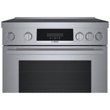 Bosch 800 Series HIS8055C Induction Range, 3.9 cu. ft. Capacity, 30 inch Exterior Width, True Convection, 4 Burners, Air Fry, Manual Clean, 3,700 W Highest Element, Stainless Steel colour