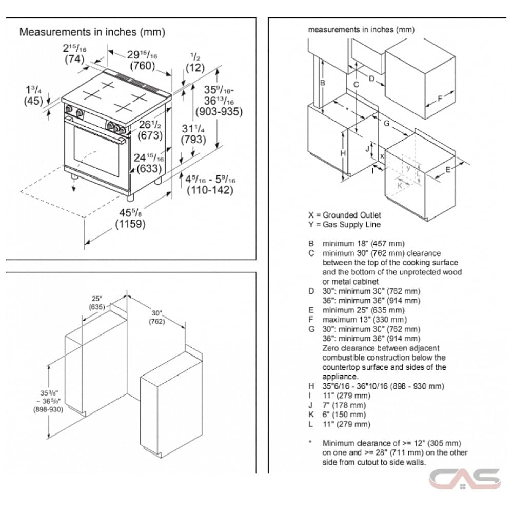 800 Series, Induction freestanding ranges, Stainless Steel HIS8055C