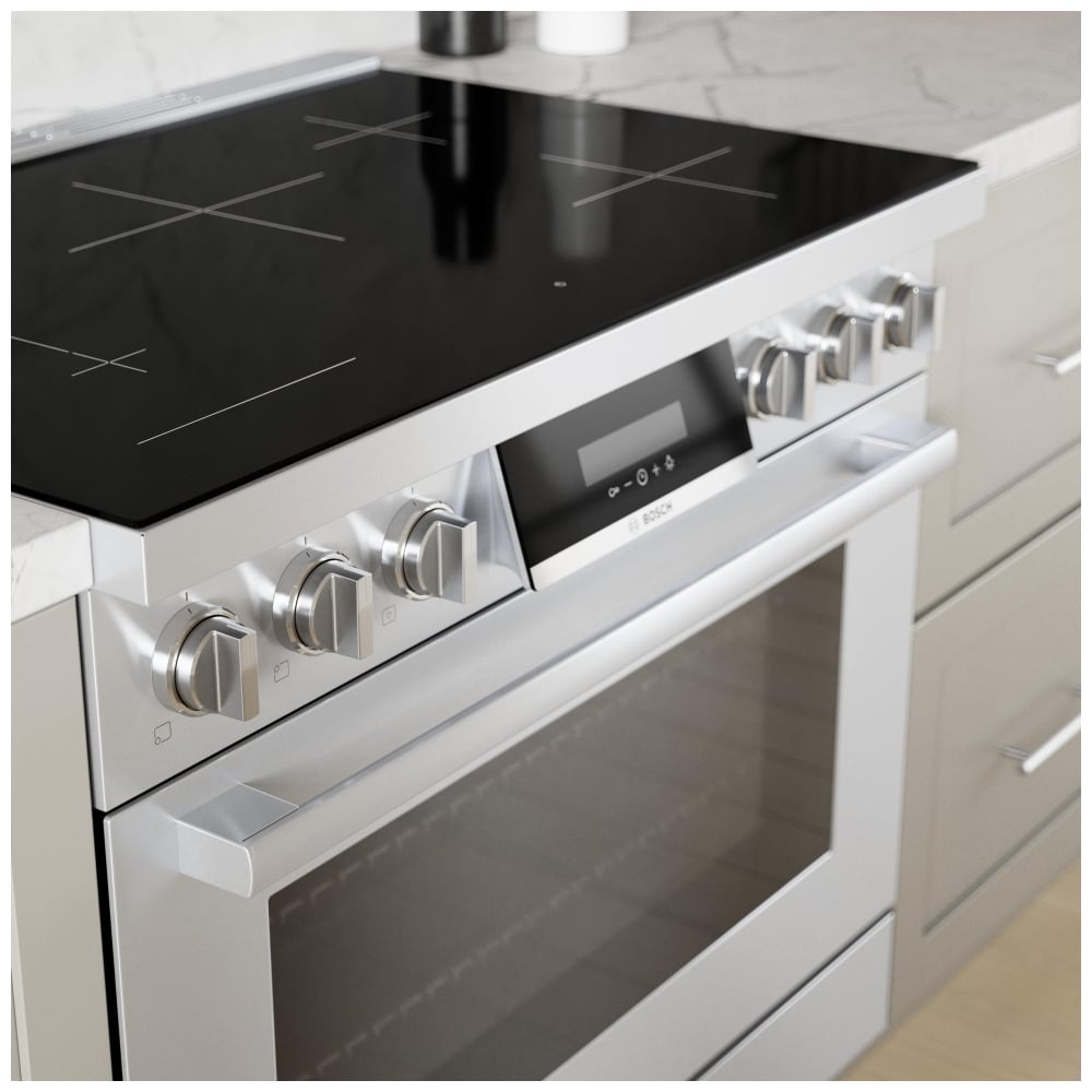 800 Series, Induction Freestanding Ranges, Stainless Steel HIS8655C