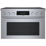 Bosch 800 Series HIS8655C Induction Range, 3.7 cu. ft. Capacity, 36 inch Exterior Width, True Convection, 5 Burners, Manual Clean, 5,500 W Highest Element, Stainless Steel colour