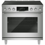 Bosch HIS8657C Induction Range, 5.4 cu. ft. Capacity, 36 inch Exterior Width, Dual Fan True Convection, 5 Burners, Air Fry, Steam & Self Clean, 5,500 W Highest Element, Stainless Steel colour