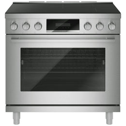 Bosch HIS8657C Induction Range, 5.4 cu. ft. Capacity, 36 inch Exterior Width, Dual Fan True Convection, 5 Burners, Air Fry, Steam & Self Clean, 5,500 W Highest Element, Stainless Steel colour