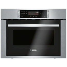 Bosch 500 Series HMC54151UC Single Built In Microwave Speed Oven, 24 inch Exterior Width, 1.6 cu. ft. Capacity, 1,000 W Watts, Convection, Stainless Steel Interior, Stainless Steel colour