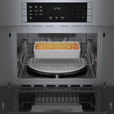 Bosch 800 Series HMC80152UC Built In Microwave Speed Oven, 30 inch Exterior Width, 1.6 cu. ft. Capacity, 1,000 W Watts, Convection, Stainless Steel Interior, Stainless Steel colour