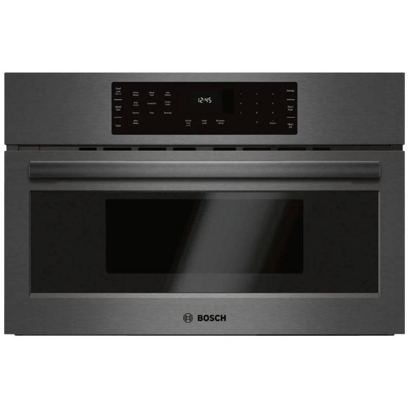 Bosch 800 Series HMC80242UC Built In Microwave Speed Oven, 30 inch Exterior Width, 1.6 cu. ft. Capacity, 1,000 W Watts, Convection, Stainless Steel Interior, Black Stainless Steel colour