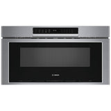 Bosch 800 Series HMD8054UC Microwave Drawer, 30 inch Exterior Width, 1.2 cu. ft. Capacity, 950 W Watts, Stainless Steel Interior, Stainless Steel colour