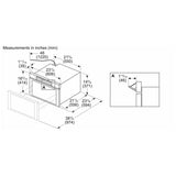 Bosch 800 Series HMD8454UC Microwave Drawer, 24 inch Exterior Width, 1.2 cu. ft. Capacity