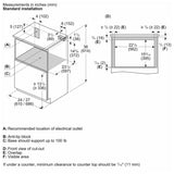 Bosch 800 Series HMD8454UC Microwave Drawer, 24 inch Exterior Width, 1.2 cu. ft. Capacity