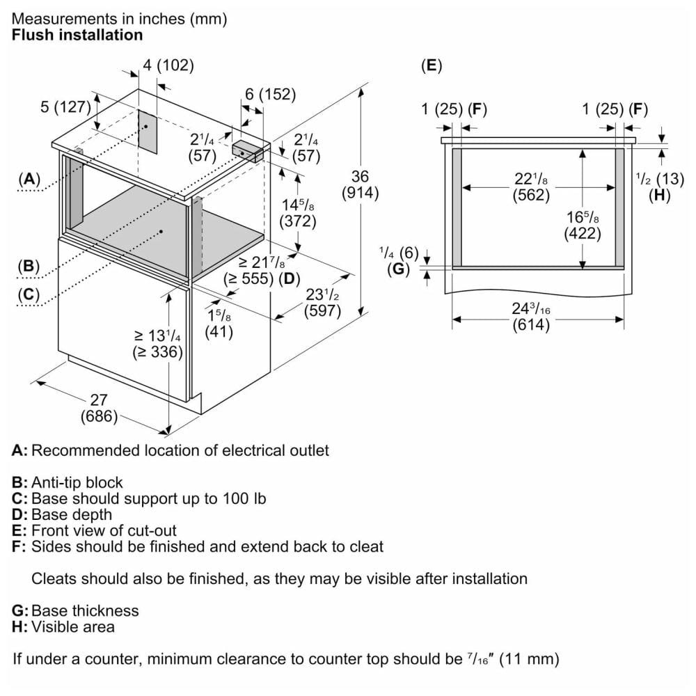 Bosch HMD8454UC 800 Series Drawer Microwave 24'' Stainless Steel