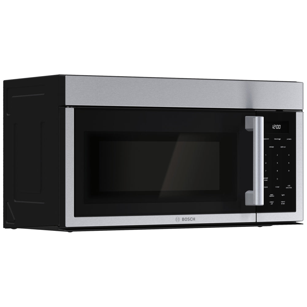 Bosch 300 Series HMV3055C Over the Range Microwave, 30 inch Exterior Width, 1.7 cu. ft. Capacity, 300 CFM, Convection, 1,000 W Watts, Incandescent