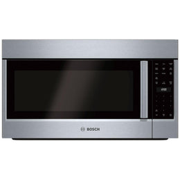 Bosch 500 Series HMV5053C Over the Range Microwave, 30 inch Exterior Width, 2.1 cu. ft. Capacity, 385 CFM, 1,100 W Watts, LED, Stainless Steel colour