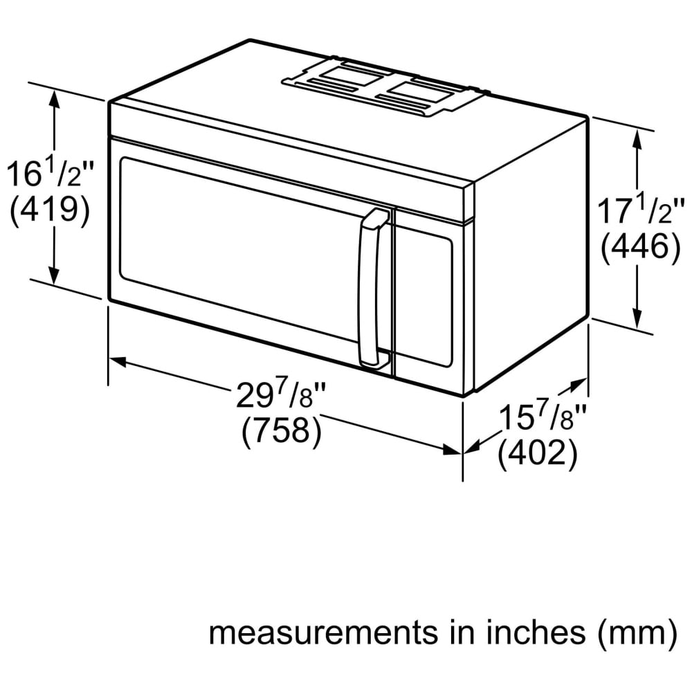 500 Series, Over-The-Range Microwave, 76 x 45 cm, Stainless Steel HMV5053C