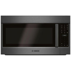 Bosch 800 Series HMV8044C Over the Range Microwave, 30 inch Exterior Width, 1.8 cu. ft. Capacity, 385 CFM, Convection, 1,100 W Watts, Stainless Steel Interior, LED, Black Stainless Steel colour