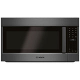 Bosch 800 Series HMV8044C Over the Range Microwave, 30 inch Exterior Width, 1.8 cu. ft. Capacity, 385 CFM, Convection, 1,100 W Watts, Stainless Steel Interior, LED, Black Stainless Steel colour