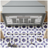 Bosch 300 Series HUI30253UC Cabinet Insert, 30 inch Exterior Width, 300 CFM, LED, Aluminum Mesh Filter, Stainless Steel colour