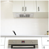 Bosch 300 Series HUI34253UC Cabinet Insert, 24 inch Exterior Width, 300 CFM, LED, Aluminum Mesh Filter, Stainless Steel colour