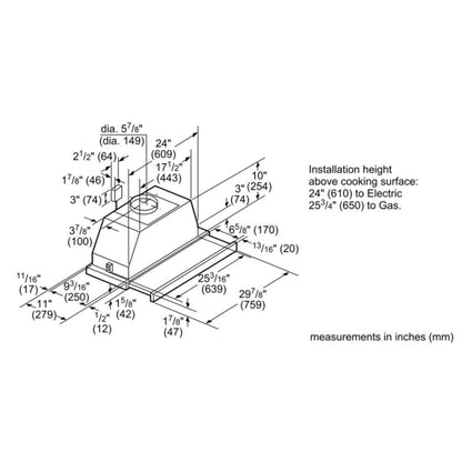 500 Series, Under Cabinet Range Hoods, 30", Stainless Steel HUI50351UC