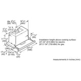 Bosch 500 Series HUI54452UC Range Hood, 24 inch Exterior Width, Under-Cabinet, 400 CFM, Halogen , Aluminum Mesh Filter, Stainless Steel colour