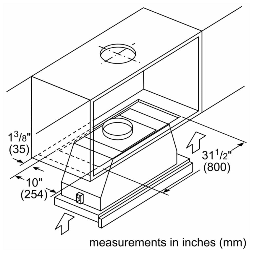 500 Series, Under Cabinet Range Hoods, 36", Stainless Steel HUI56551UC