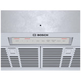 Bosch 800 Series HUI80553UC Cabinet Insert, 30 inch Exterior Width, 600 CFM, LED, Aluminum Mesh Filter