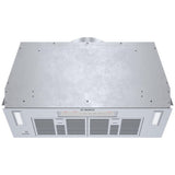 Bosch 800 Series HUI80553UC Cabinet Insert, 30 inch Exterior Width, 600 CFM, LED, Aluminum Mesh Filter