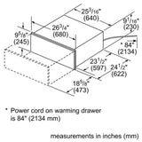 Bosch 500 Series 27" Warming Drawer HWD5751UC