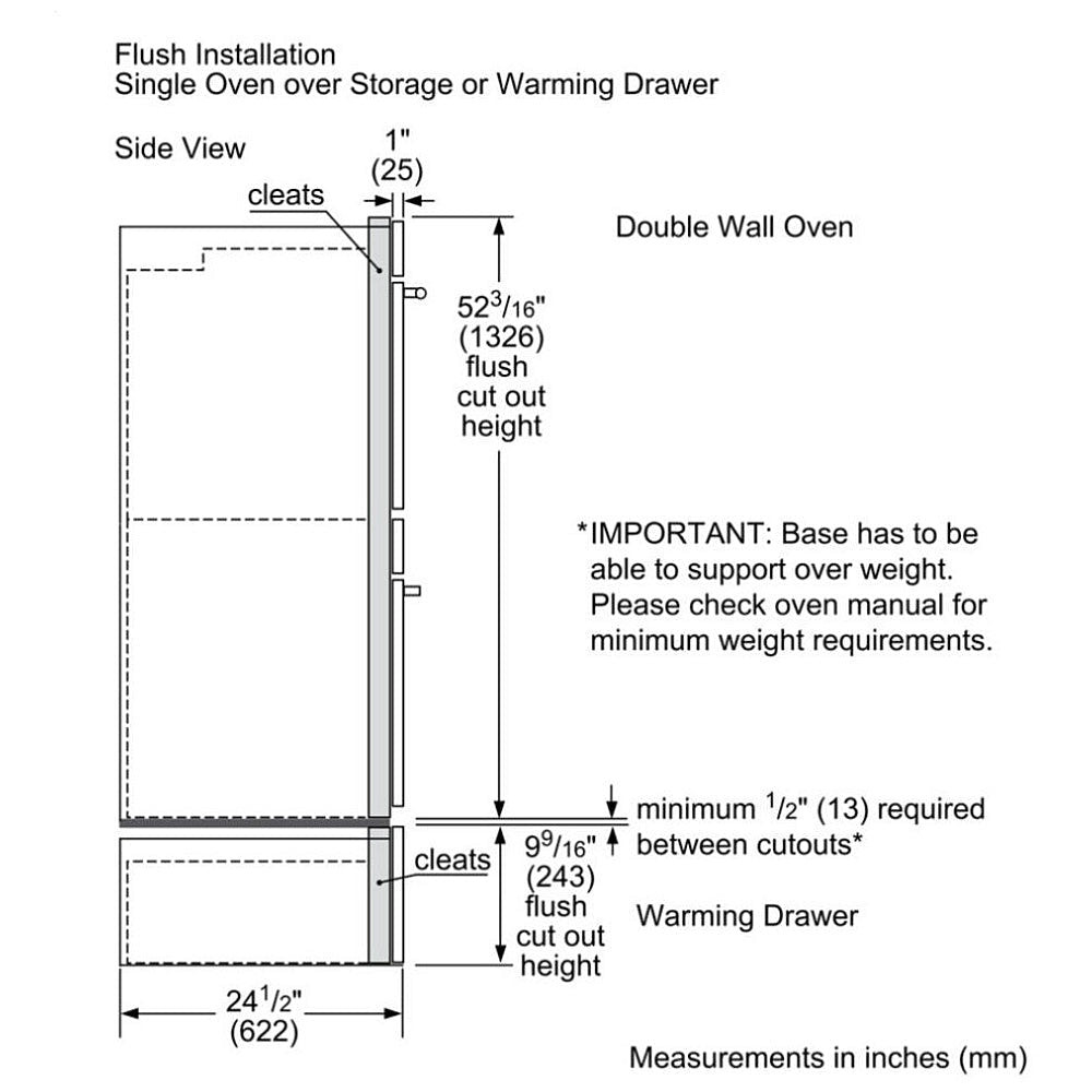 Bosch 500 Series 27" Warming Drawer HWD5751UC