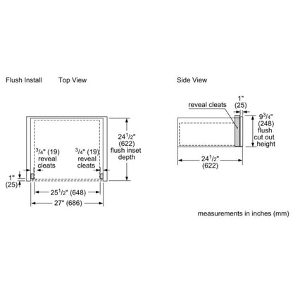 Bosch 500 Series 27" Warming Drawer HWD5751UC