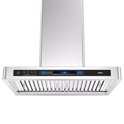 Hamburg 1000CFM 36'' Stainless Steel Wall Mount Voice Control DC Motor Range Hoods