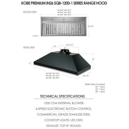 Kobe IN2636SQB-1200-1 橱柜插件
