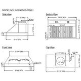 Kobe IN2636SQB-1200-1 Cabinet Insert