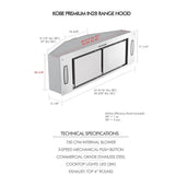 Kobe IN2836SQP-XX Cabinet Insert stainless steel finish