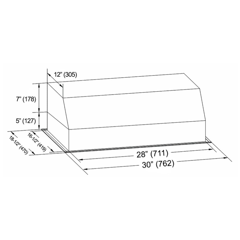 Kobe INX2630SQB-700-3 Cabinet Insert