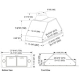 Kobe INX2736SQB-700-3 Cabinet Insert