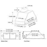 Kobe INX2736SQB-700-3 Cabinet Insert