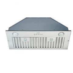 Kobe INX2930SQBF-500-2 Cabinet Insert, 30 inch Exterior Width, 550 CFM, 1.5, LED, Dishwasher Safe Filters, 3, Stainless Steel colour