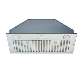 Kobe INX2930SQBF-500-2 Cabinet Insert, 30 inch Exterior Width, 550 CFM, 1.5, LED, Dishwasher Safe Filters, 3, Stainless Steel colour