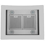 Hauslane IS-200SS-36 Range Hood, 36 inch Exterior Width, 600 CFM, LED, Baffle Filter, Stainless Steel colour