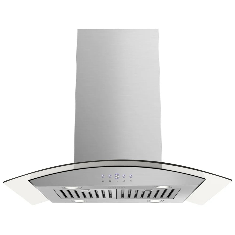 Hauslane IS-200SS-36 Range Hood, 36 inch Exterior Width, 600 CFM, LED, Baffle Filter, Stainless Steel colour