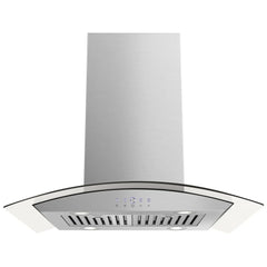 Hauslane IS-200SS-36 Range Hood, 36 inch Exterior Width, 600 CFM, LED, Baffle Filter, Stainless Steel colour