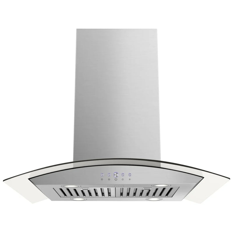 Hauslane IS-200SS-36 Range Hood, 36 inch Exterior Width, 600 CFM, LED, Baffle Filter, Stainless Steel colour